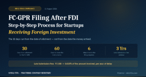 FC-GPR Filing After FDI: Step-by-Step Process for Startups Receiving Foreign Investment